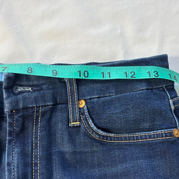 💙7 For All Mankind Blair The Ankle Jeans Women's 28 NWT Dark Wash Distressed💙 - Picture 12 of 16